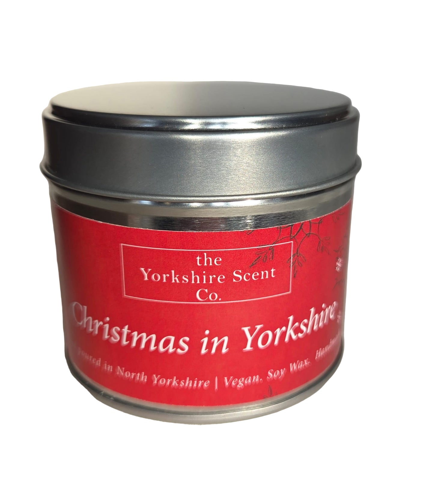 Christmas in Yorkshire Tin candle
