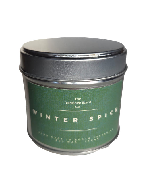 Winter Spice Tin Candle
